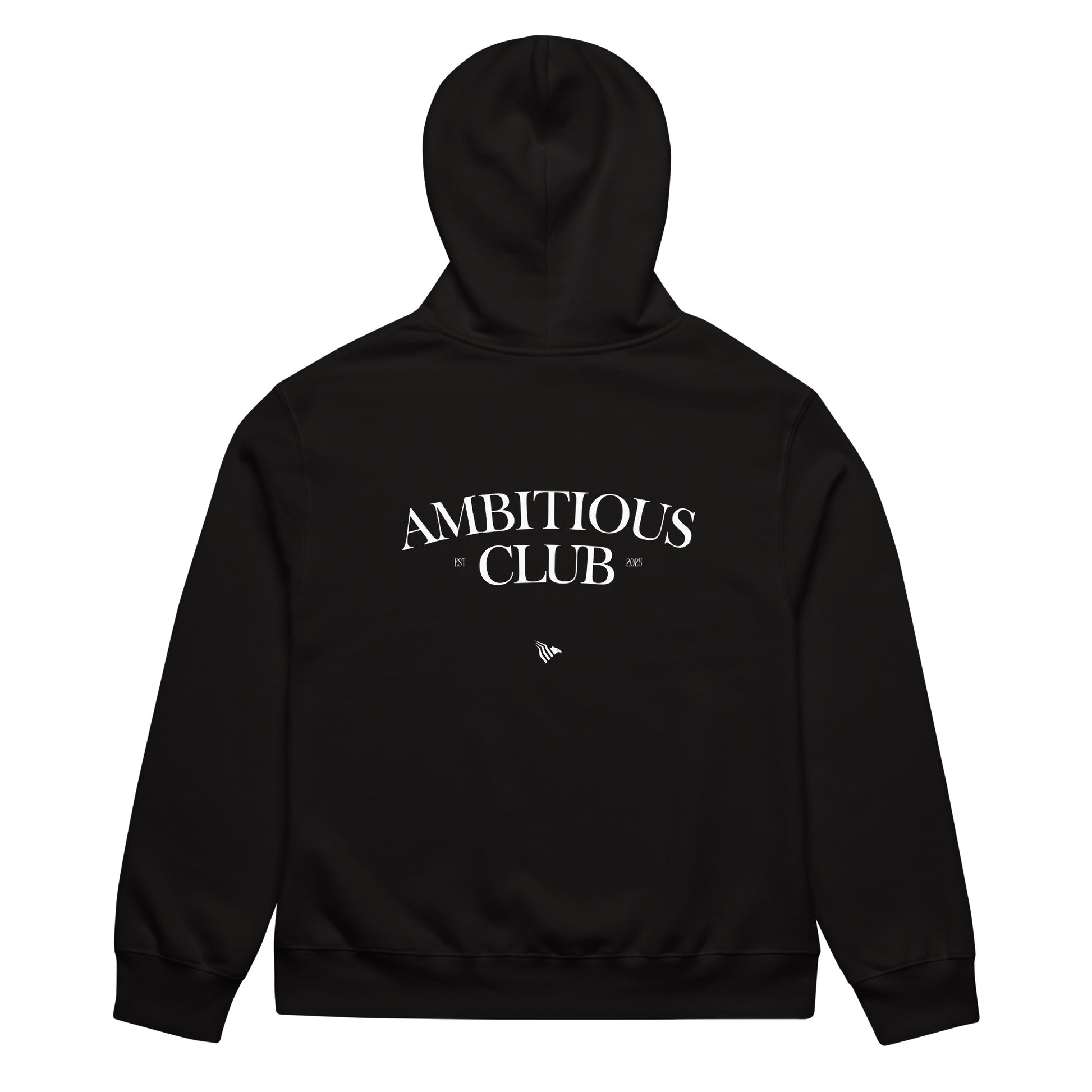 Black premium hoodie focused on mindset lifestyle