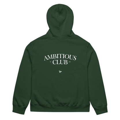 Minimalist hoodie with ambition mindset print