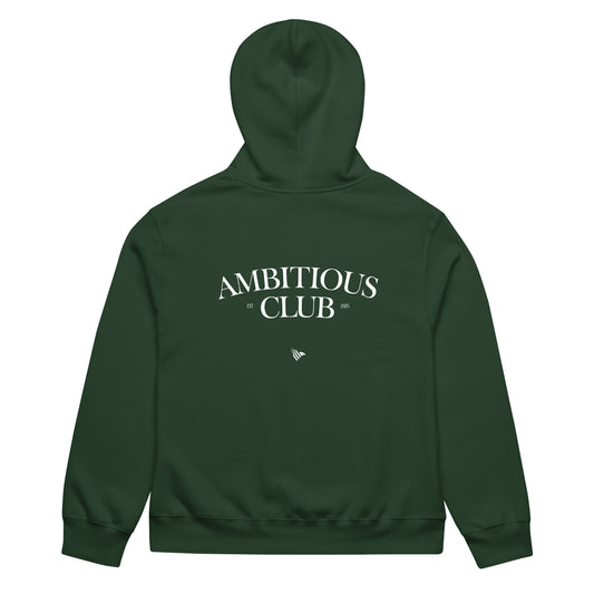 Minimalist hoodie with ambition mindset print