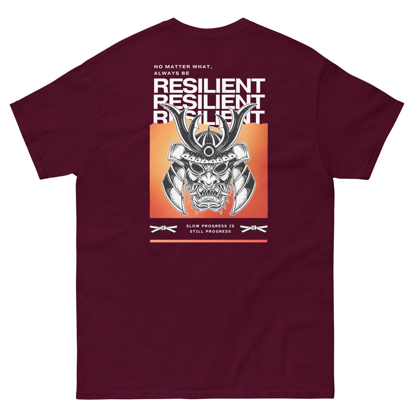 Maroon premium streetwear shirt focused on mindset lifestyle