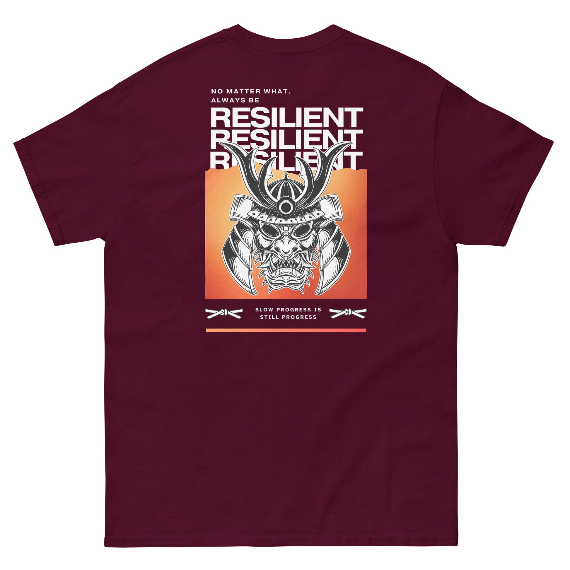 Maroon premium streetwear shirt focused on mindset lifestyle