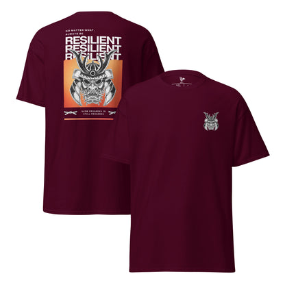 9. Premium cotton maroon shirt with mindset design